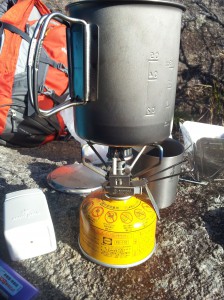 山頂でのコーヒー
