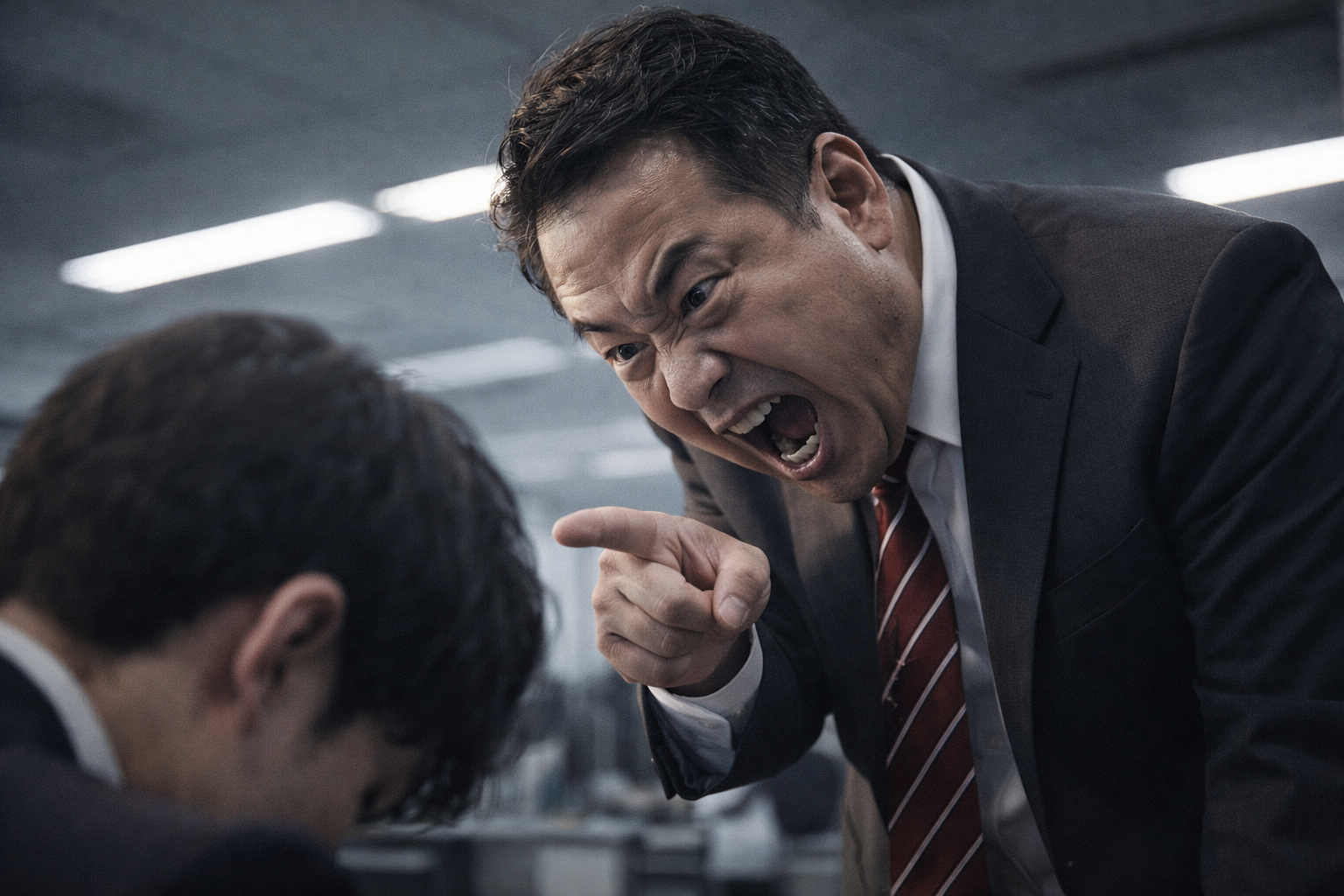 パワハラを働いている人のAI画像